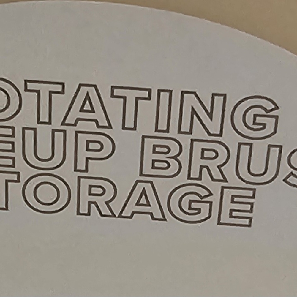 Rotating Makeup Brush Storage